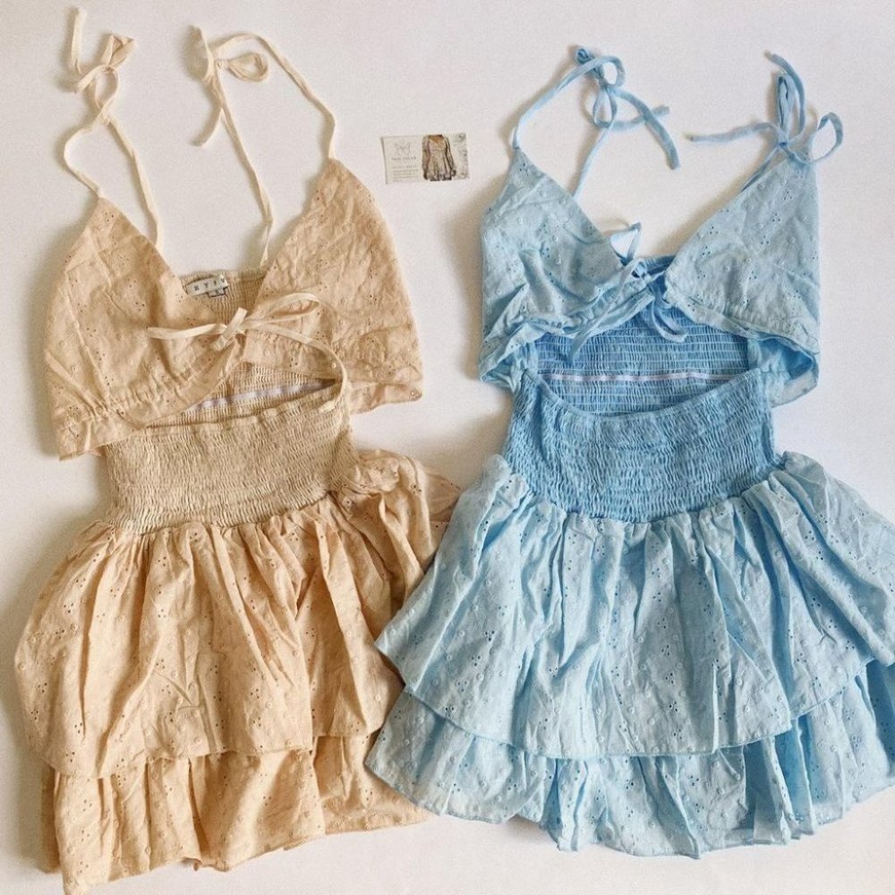 Adelyn Ruffle Dress (MAUVE) - Picture 4 of 4